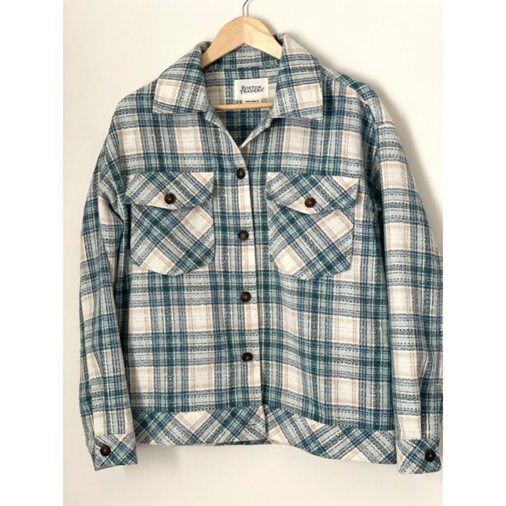 Boston Traders Tweed Shirt Jacket Shacket Size Small K31